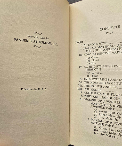 MODERN MAKE-UP A Practical Text Book and Guide for the Student, Director or Professional Ellen M. Gall and Leslie H. Carter 1928